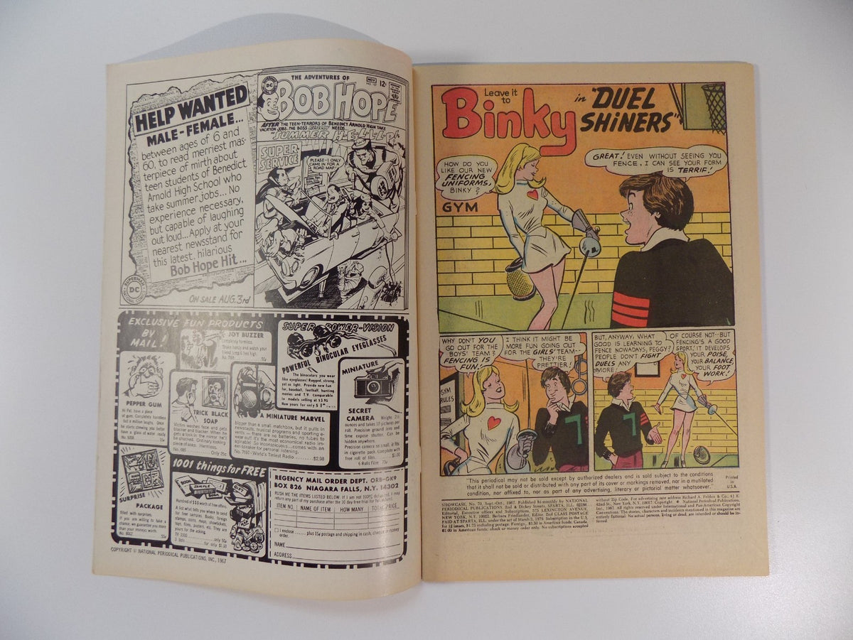 Showcase #70 Binky DC Comic October 1967 Fine+