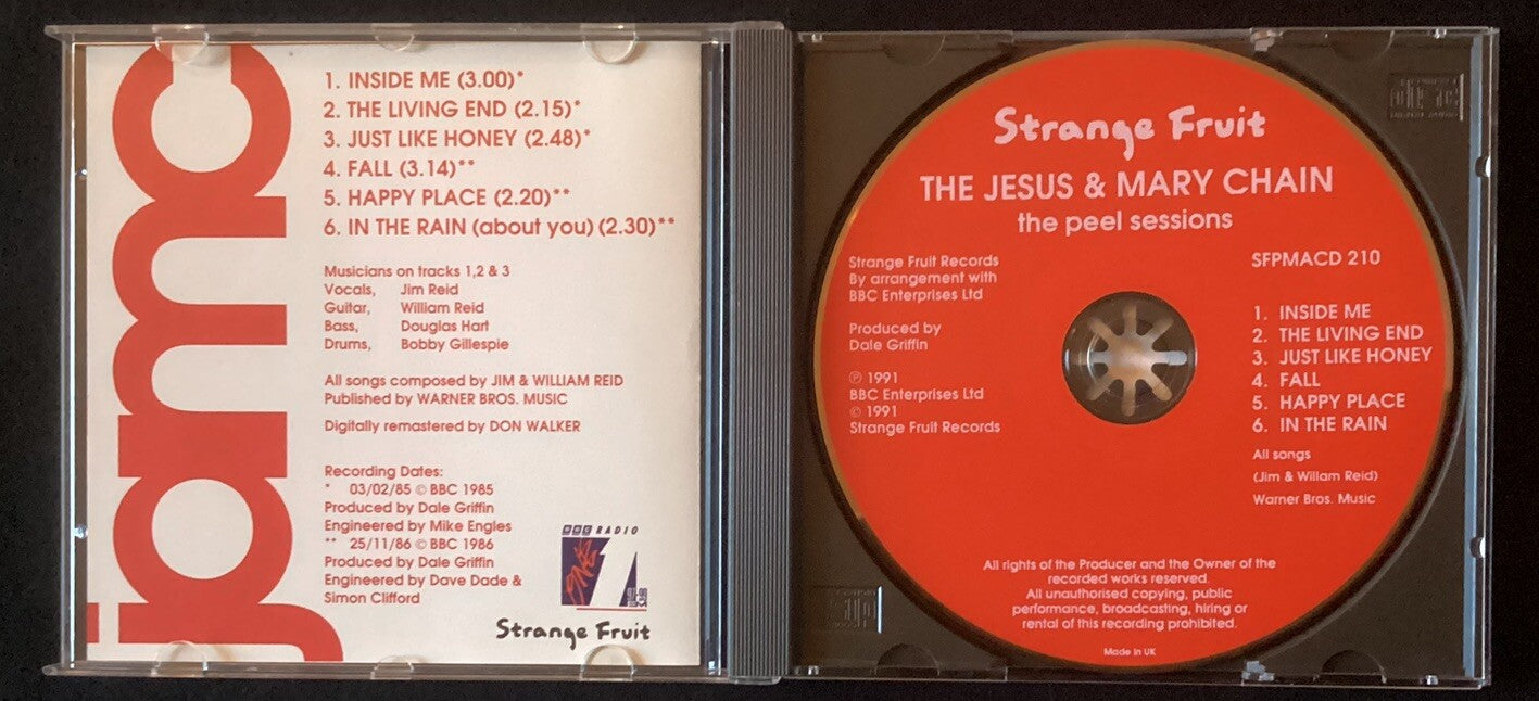 Jesus & Mary Chain - The Peel Sessions (CD, UK Import, Like New) -JD