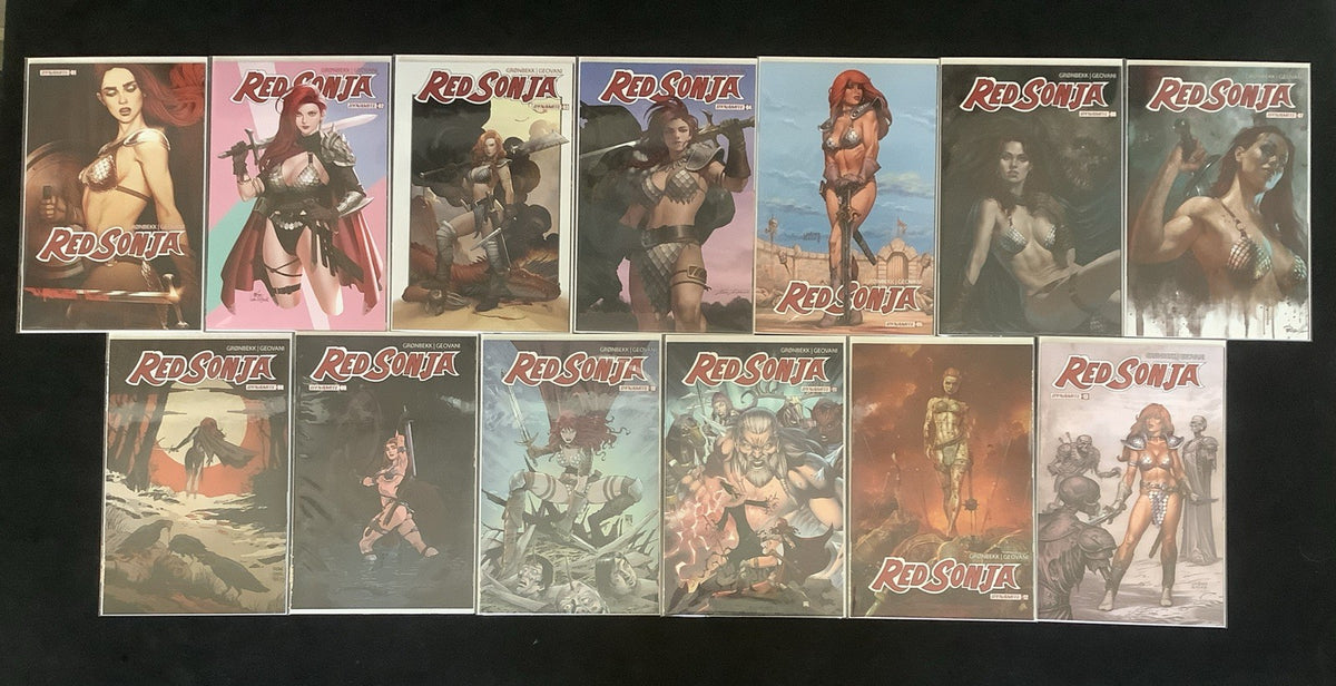 Red Sonja #1-13 Comic Lot, Dynamite, Jenny Frison, Frank Cho, Lee InHyuk Covers