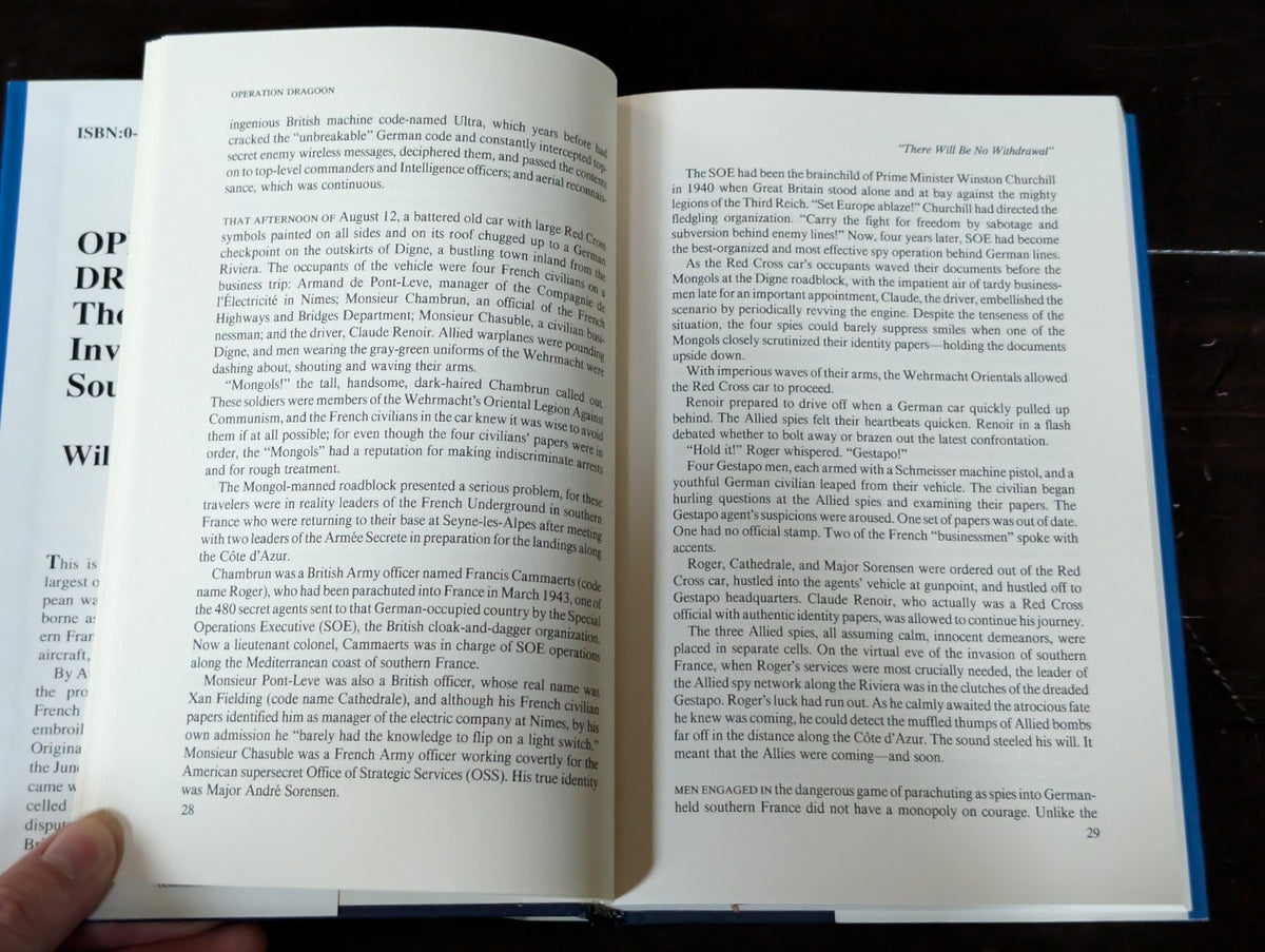Operation Dragoon : The Allied Invasion of the South of France by William B. -JD