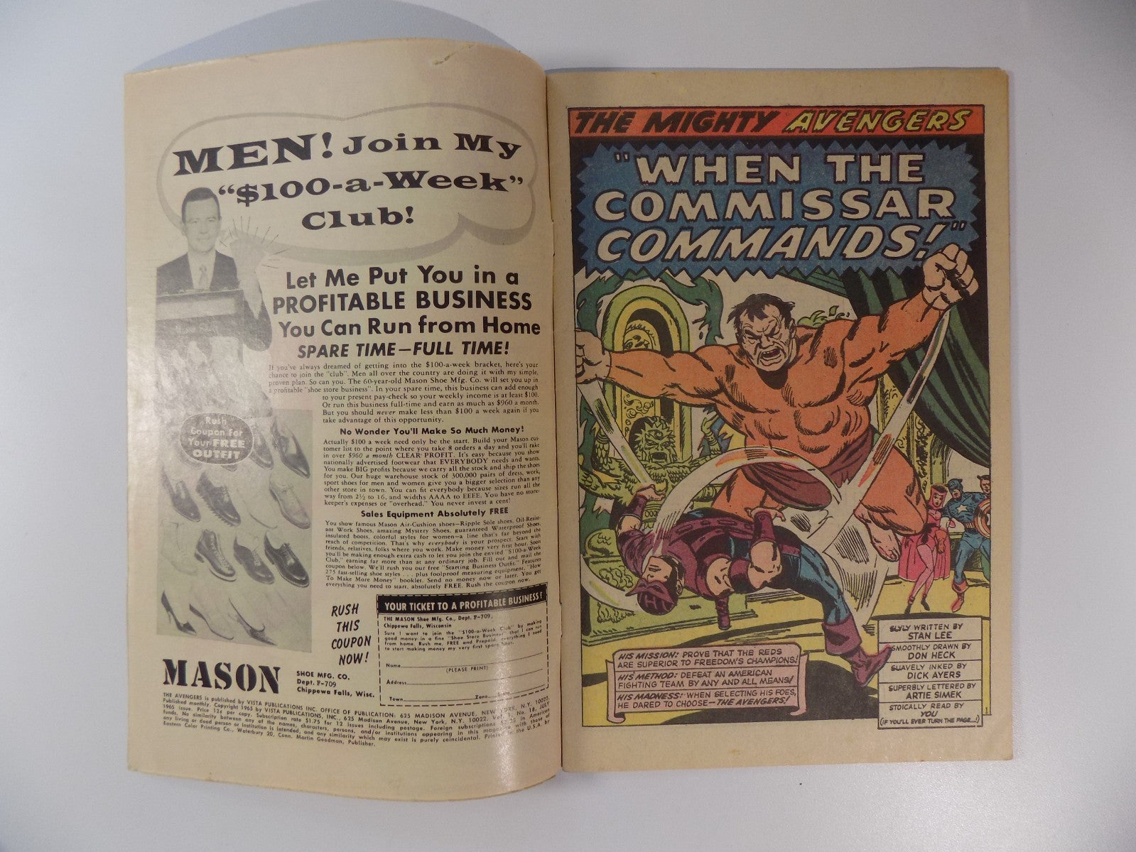 Avengers #18 Marvel Comic July 1965 Fine-