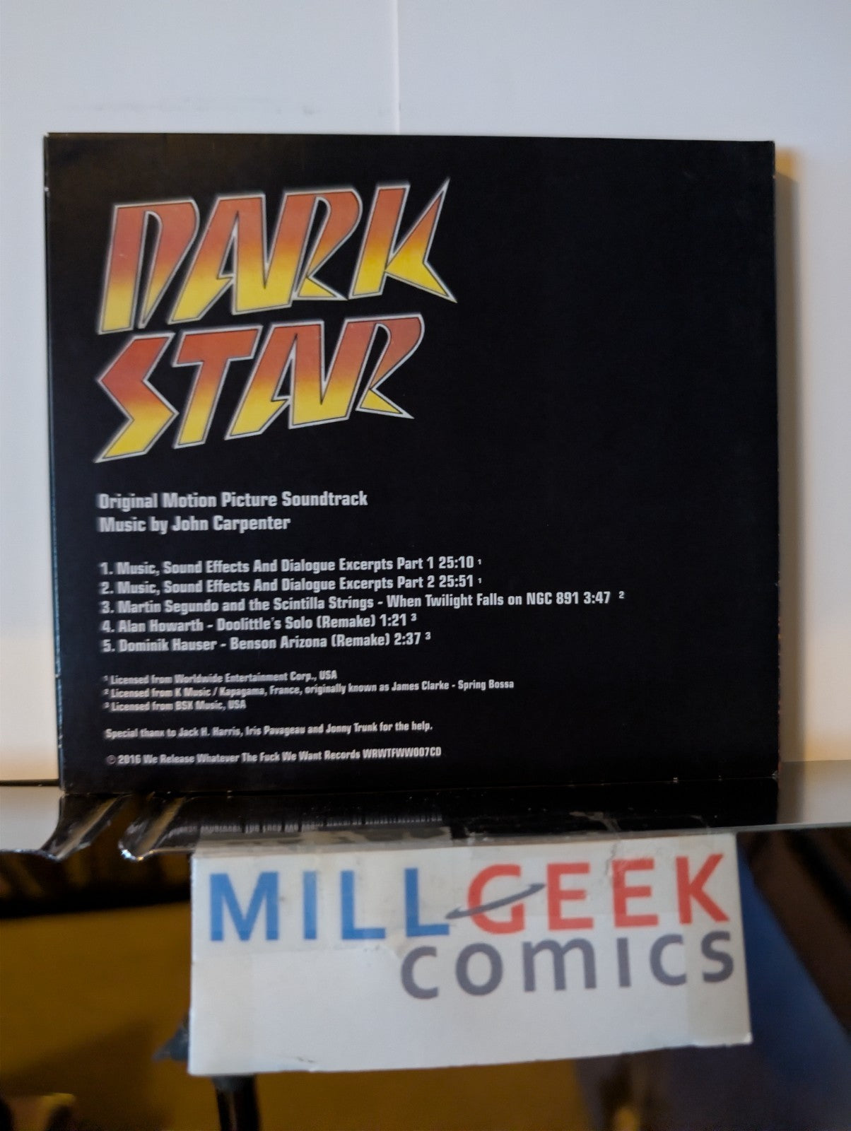 Dark Star: Original Motion Picture Soundtrack, John Carpenter, Like New -JD