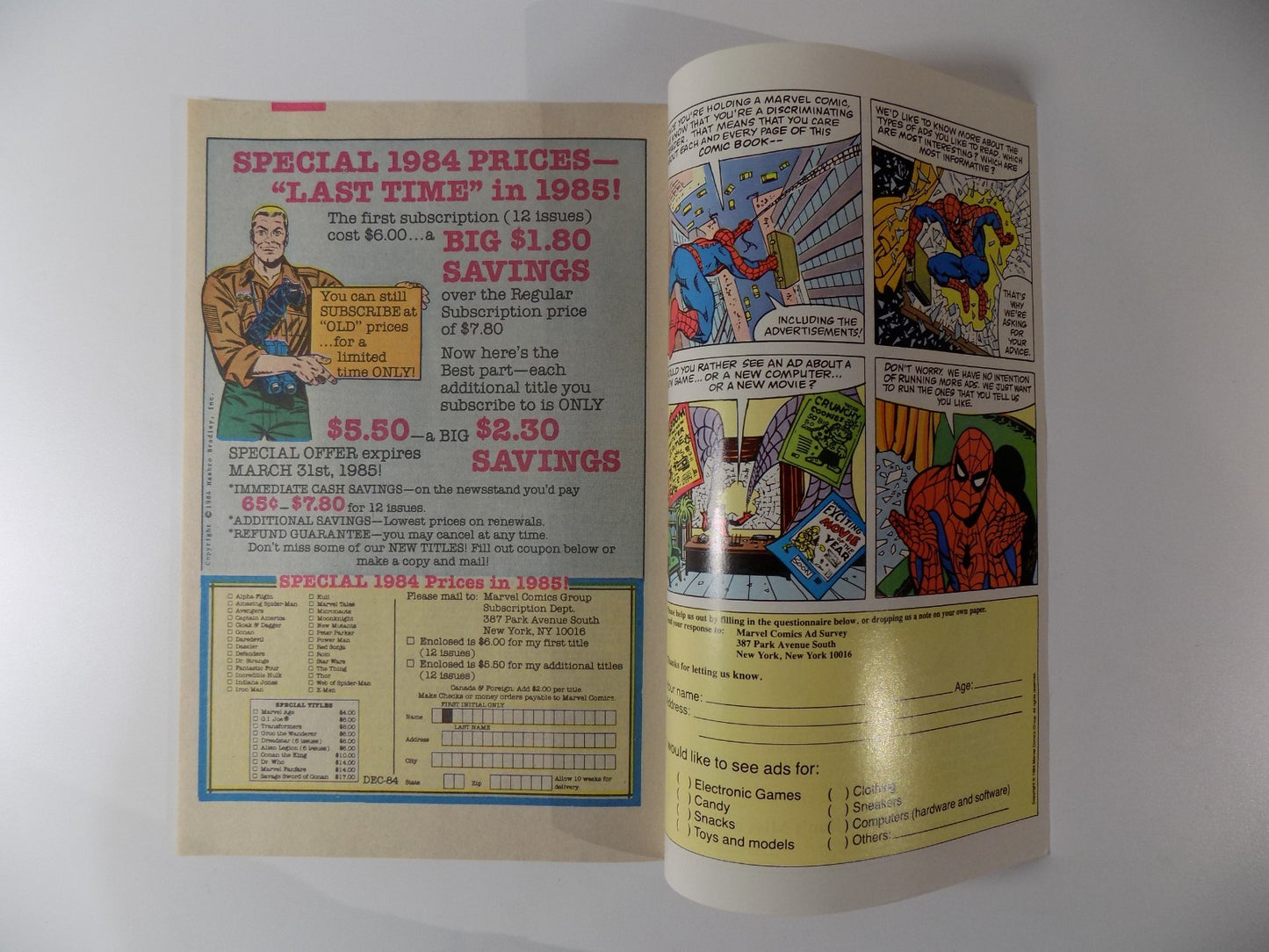 Web of Spider-Man #1 April 1984 Newsstand Very Fine/Near Mint