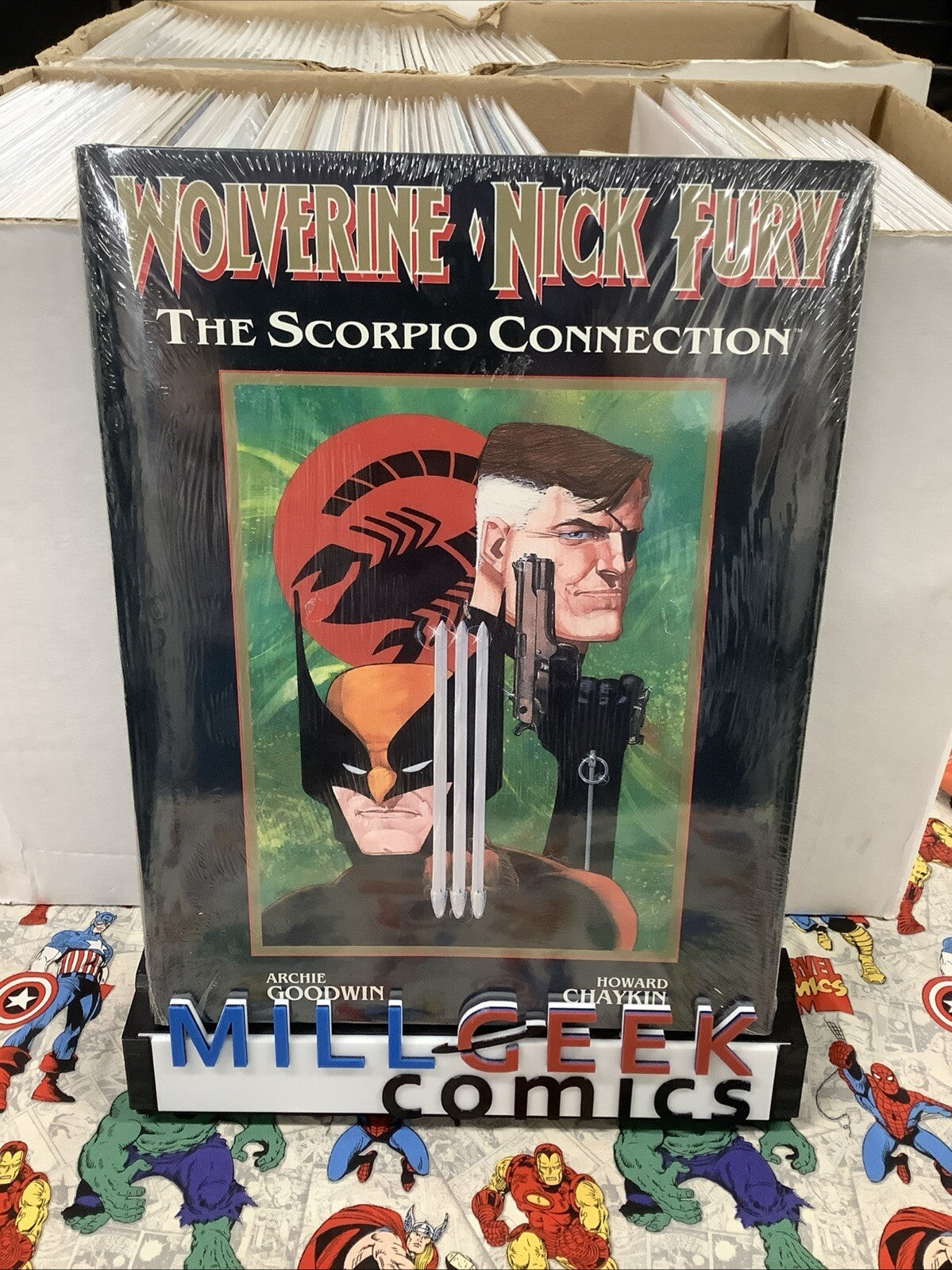 Wolverine and Nick Fury The Scorpio Connection Hardcover SEALED, Goodwin/Chaykin
