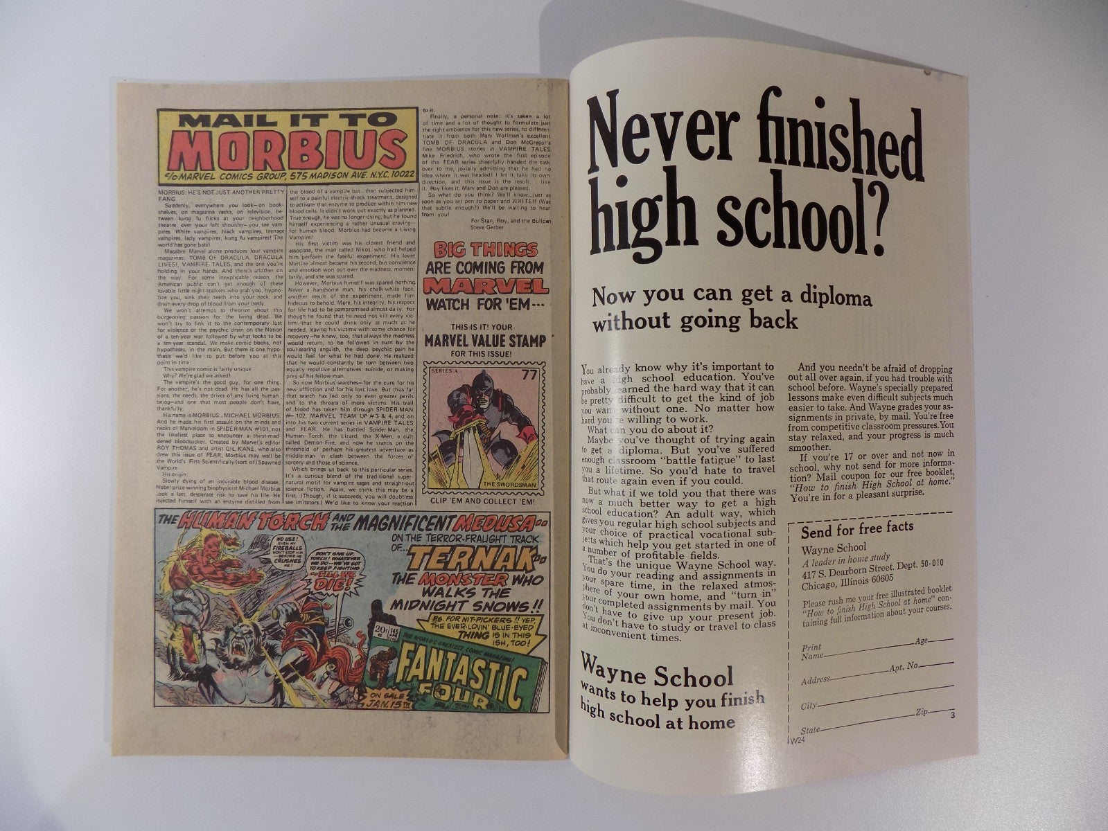 Adventure Into Fear #21 Marvel Comic April 1974 Very Fine