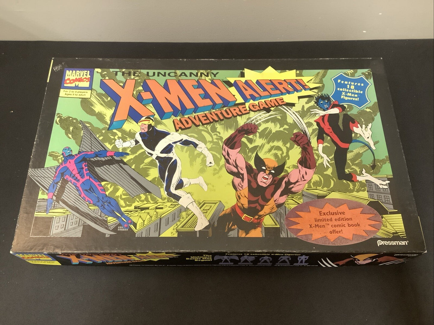 Vintage Marvel 1992 Uncanny X-Men Alert Adventure Game, Missing Instruction Book
