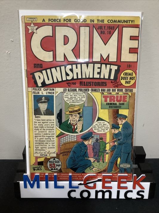 Crime and Punishment #16 (Lev Gleason July 1949) VG/F (5.0) C.H. Moore