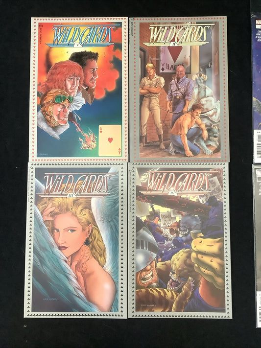 Wild Cards Comic Bundle: Vol. 1 #1-4, Drawing Of Cards #1-4, George R.R. Martin