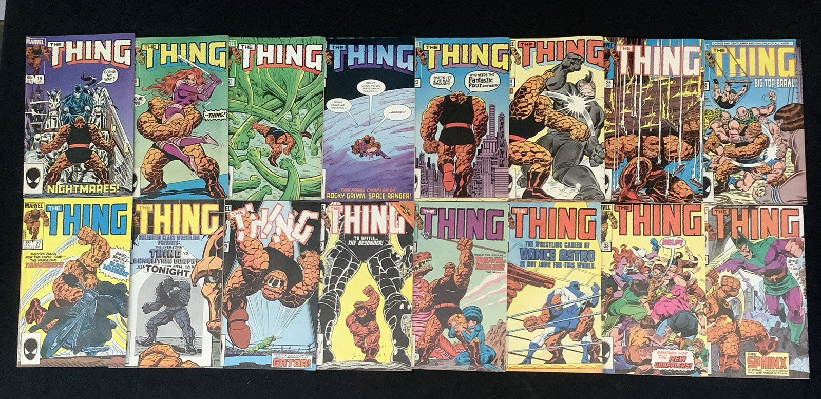 The Thing #1-34 Comic Lot, Marvel, John Byrne, Origin Of The Thing Retold, 1983