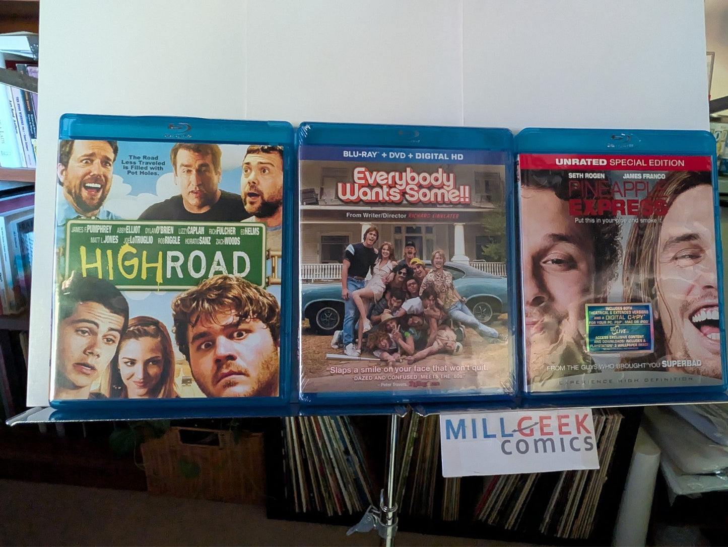 High Road / Everybody Wants Some!! / Pineapple Express, 3 Movie Set (Blu-ray)-JD