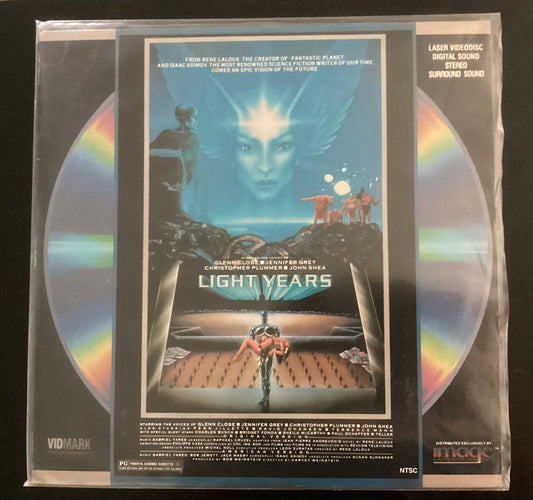LIGHT YEARS Laserdisc LD Like New Extended Play ULTRA RARE,GREAT SCI-FI FILM!-JD