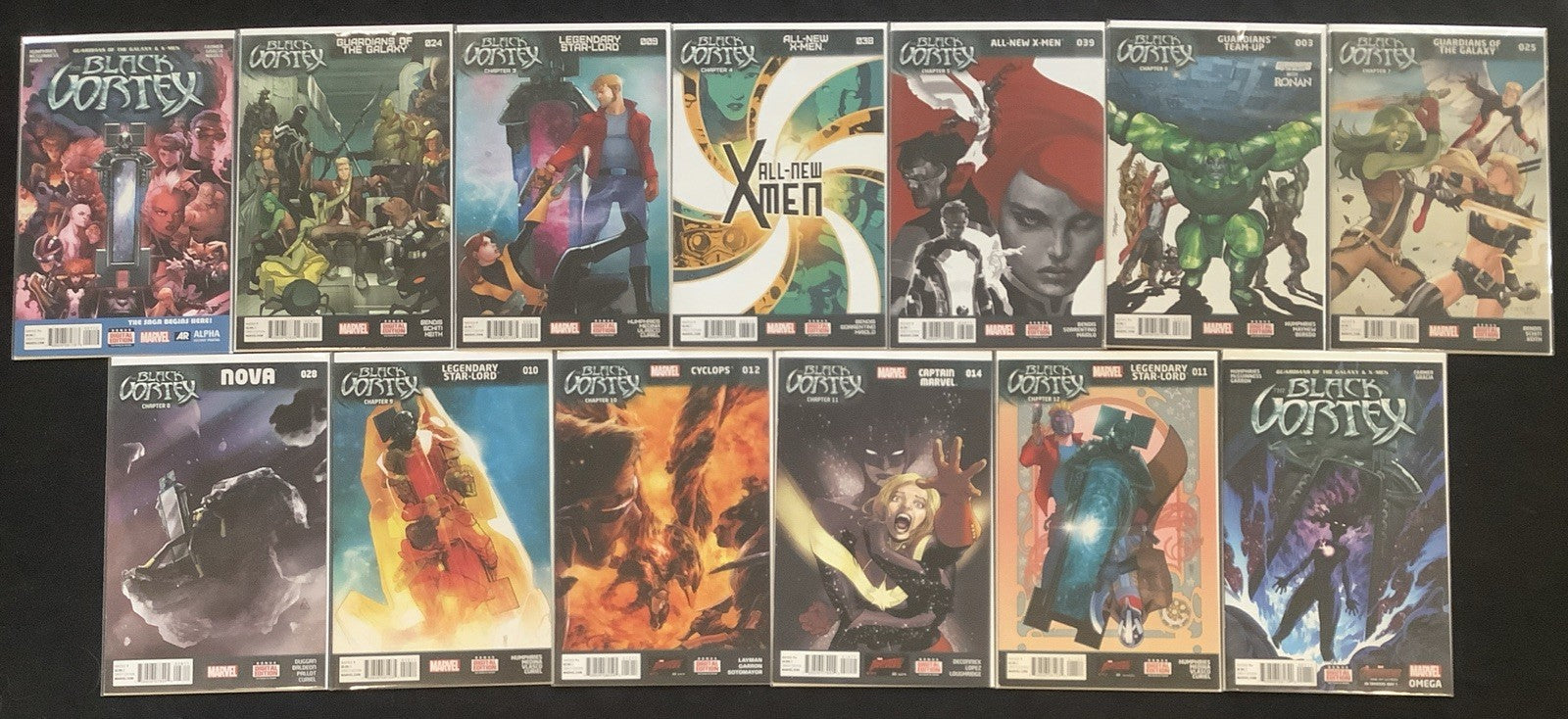 Black Vortex Complete Comic Event, X-Men & GOTG Team-up, 13 Comics Total, 2015