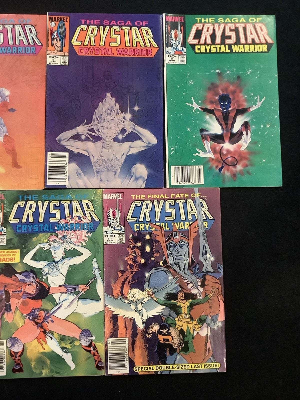 Saga of Crystar, Crystal Warrior #1-11 Complete Comic Set, Marvel, Jim Shooter