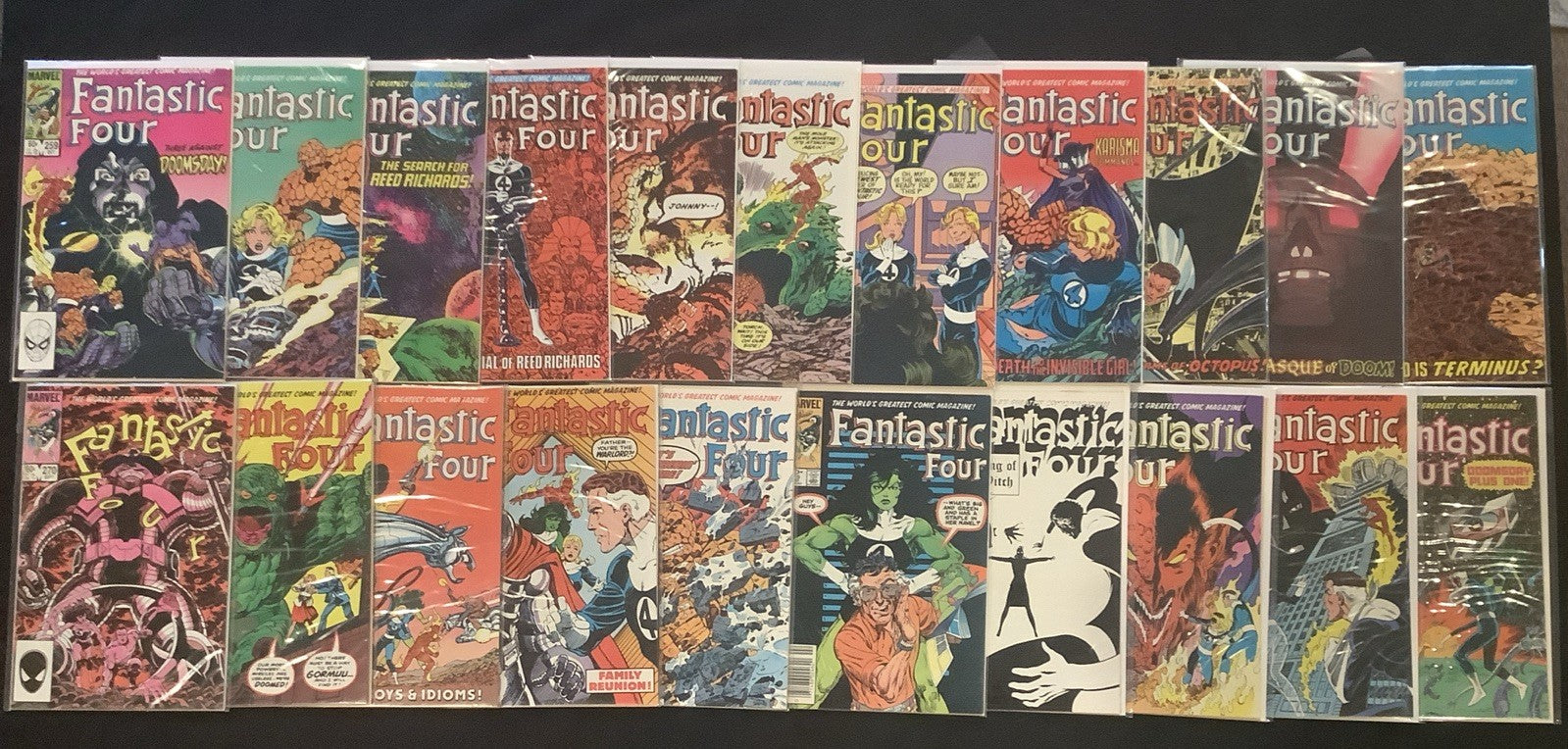 Fantastic Four #238-320 Comic Lot, Marvel, John Byrne, Malice, Dr Doom, Galactus