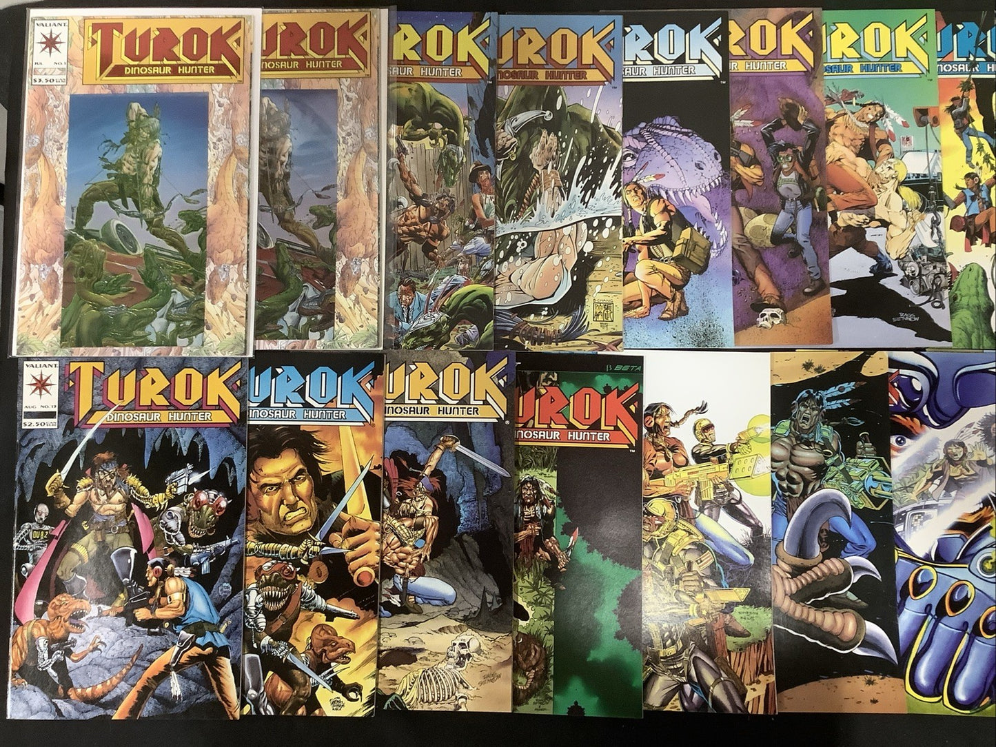 Turok Dinosaur Hunter #1-47 + Annual #1 Complete Set, Gold Foil #1, Scarce #47