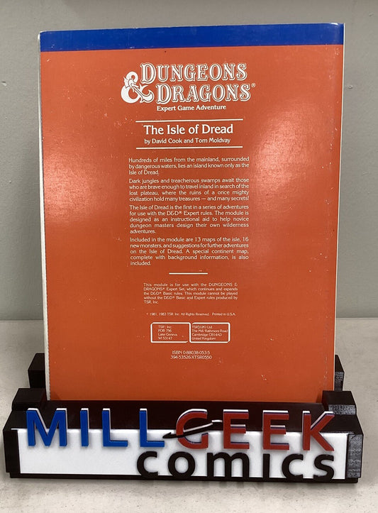 D&D Module X1-The Isle of Dread (Orange)-Dungeons & Dragons-TSR 9043 With Map D2