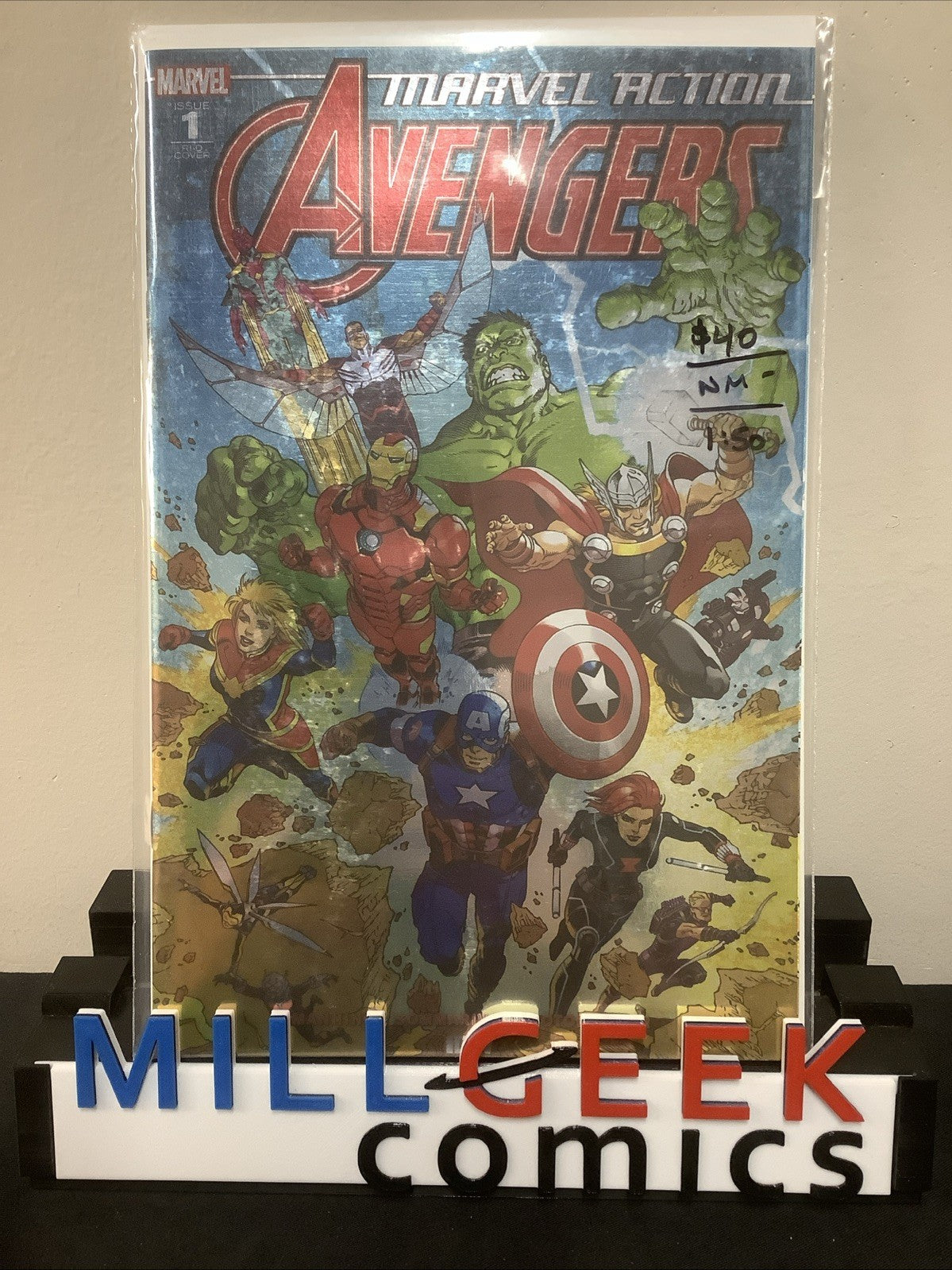 Marvel Action Avengers #1 (IDW December 2018) 1:50 Retailer Incentive Foil CVR