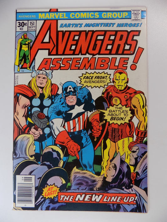 Avengers #151 Marvel Comic September 1976 Very Fine+