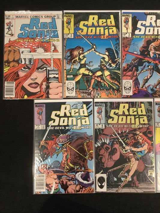 Red Sonja #1-11 Comic Lot, Marvel Comics, Tom DeFalco/Dave Simons, 1983