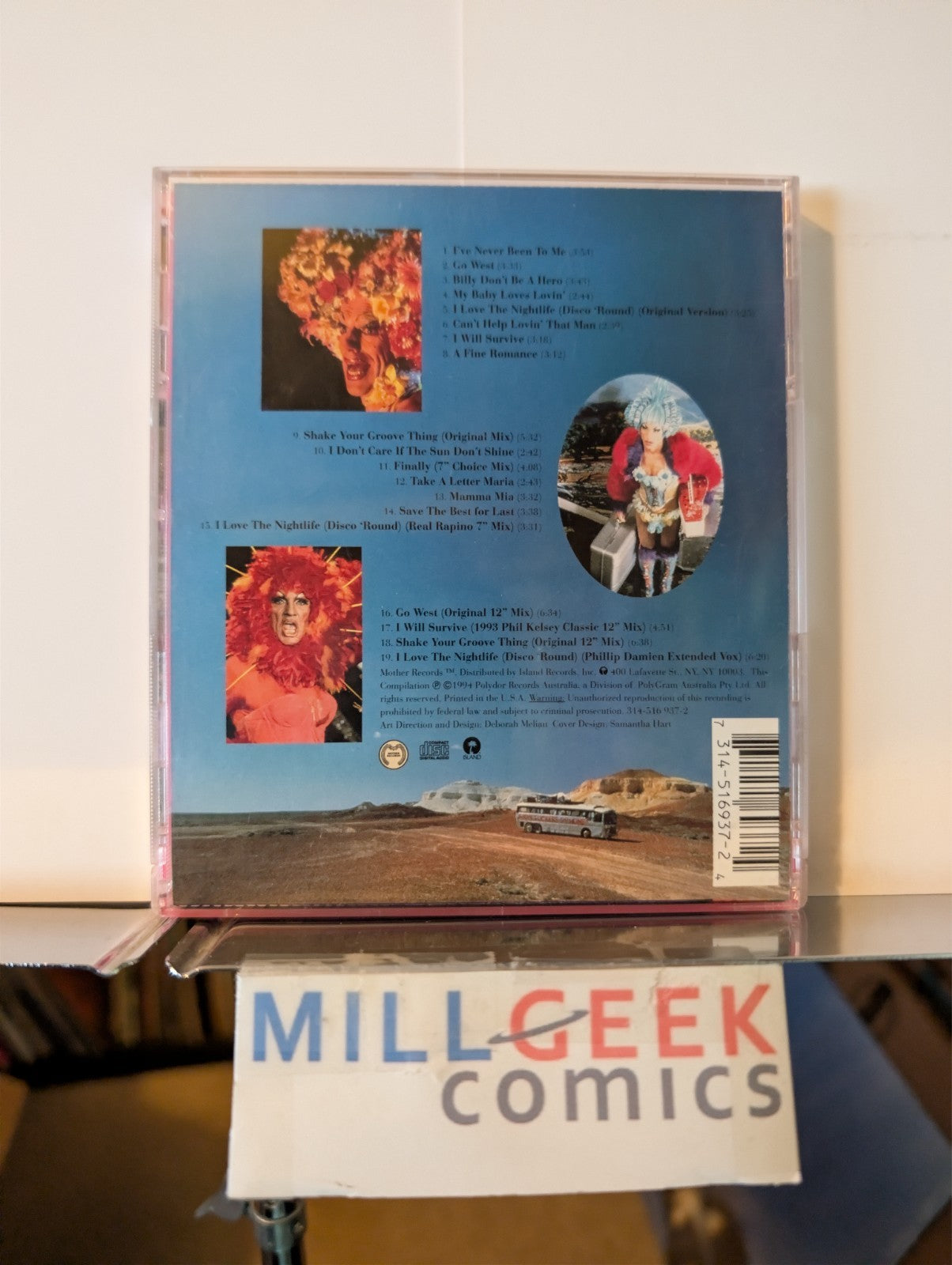 Movie Soundtrack 4 CD Lot (Priscilla, Kill Bill Vol 2, Fifth Element, Crow) -JD