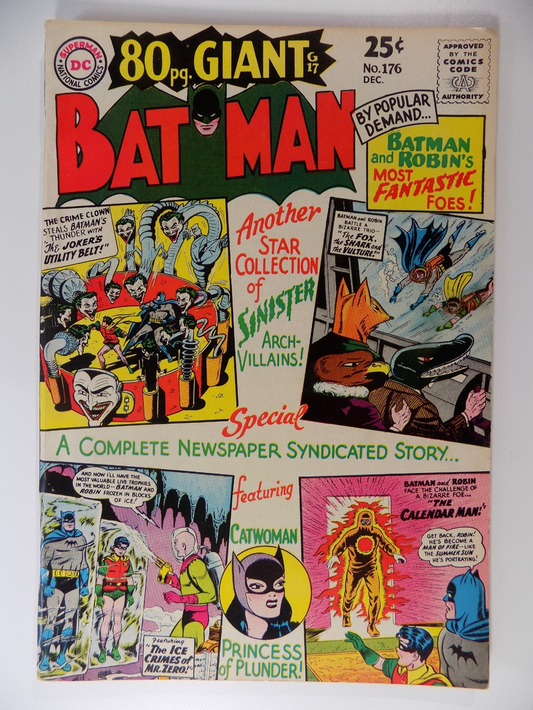 Batman #176 DC Comic December 1965 Very Fine-
