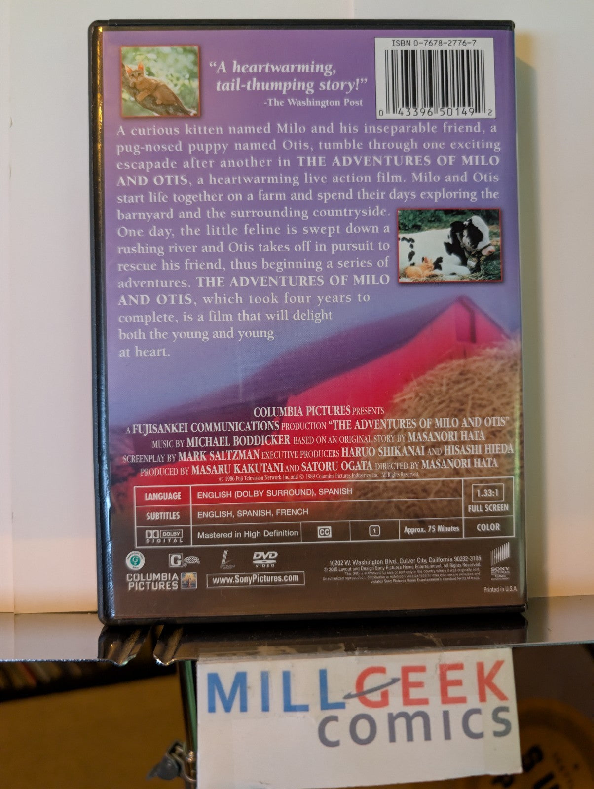 The Adventures of Milo and Otis / Homeward Bound, 2 Movie lot (DVD) -JD
