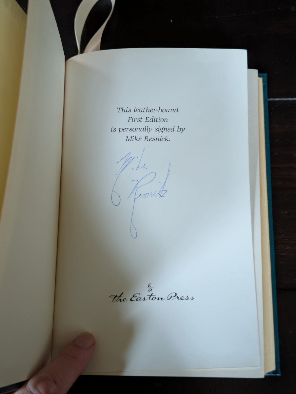 Mike Resnick - PURGATORY - Signed, Easton Leather 1st Edition -JD