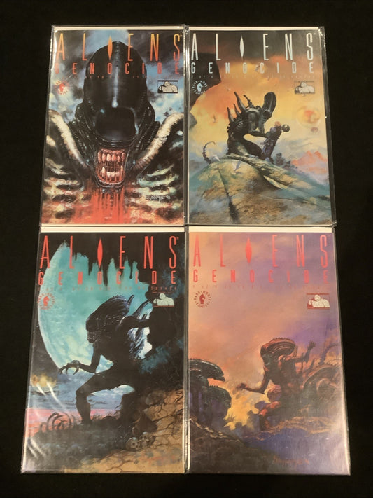 Aliens: Genocide #1-4 Complete Comic Set, Dark Horse Comics, John Arcudi, 1991