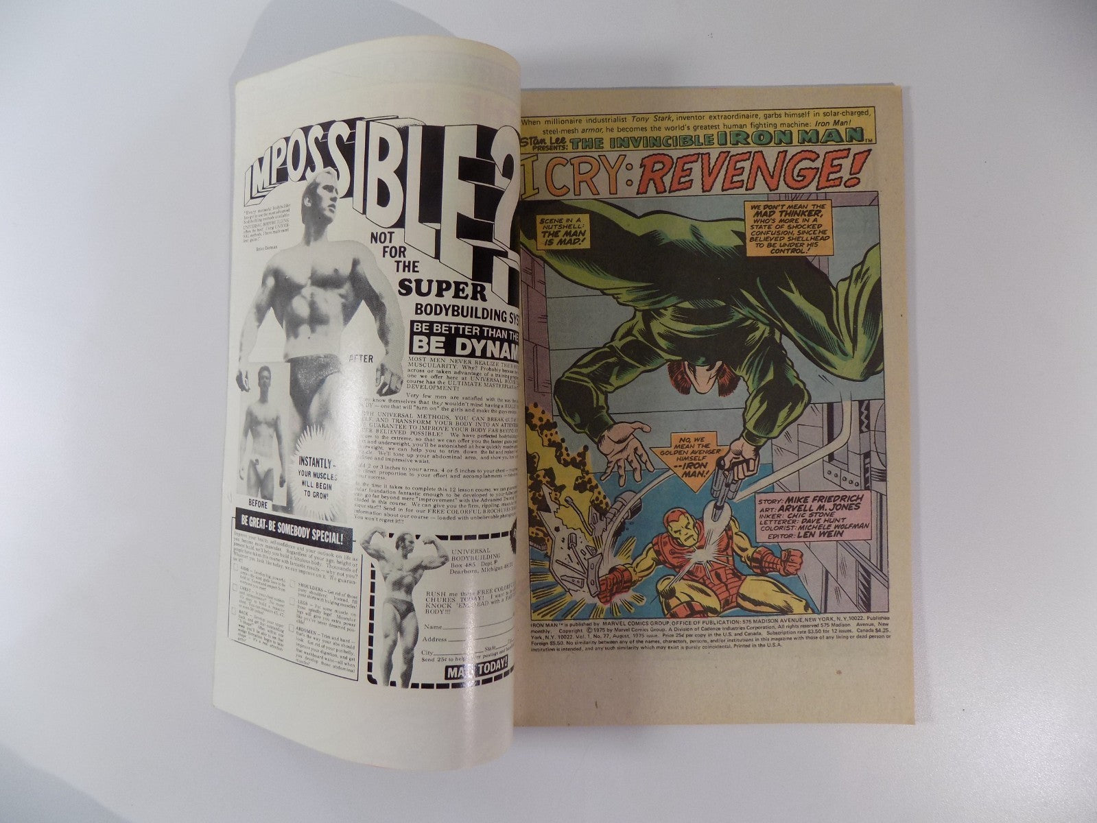Iron Man #77 Marvel Comic August 1975 Very Fine-
