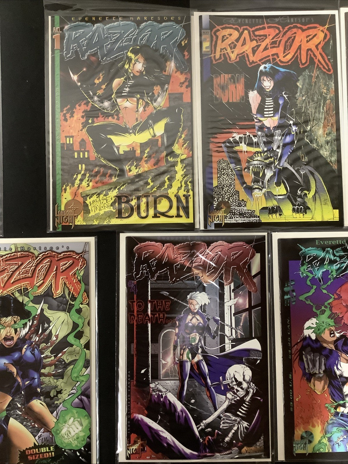 Razor Comic Bundle: Torture #0-6, Burn #1-5 (Both Complete) 11 Comics Total