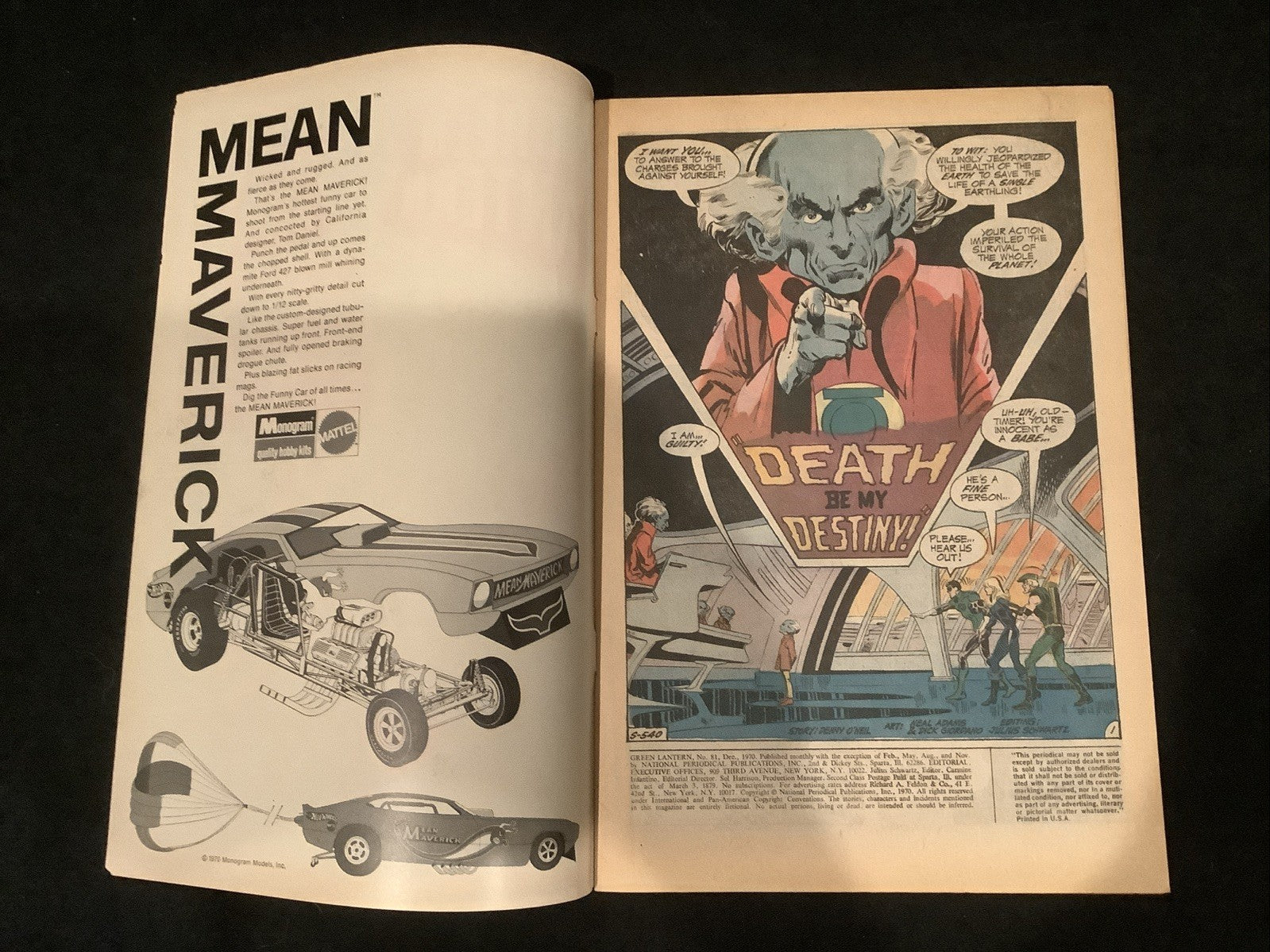 Green Lantern #81 (DC Comics December 1970) VF- (7.5) Neal Adams, Denny O’Neil