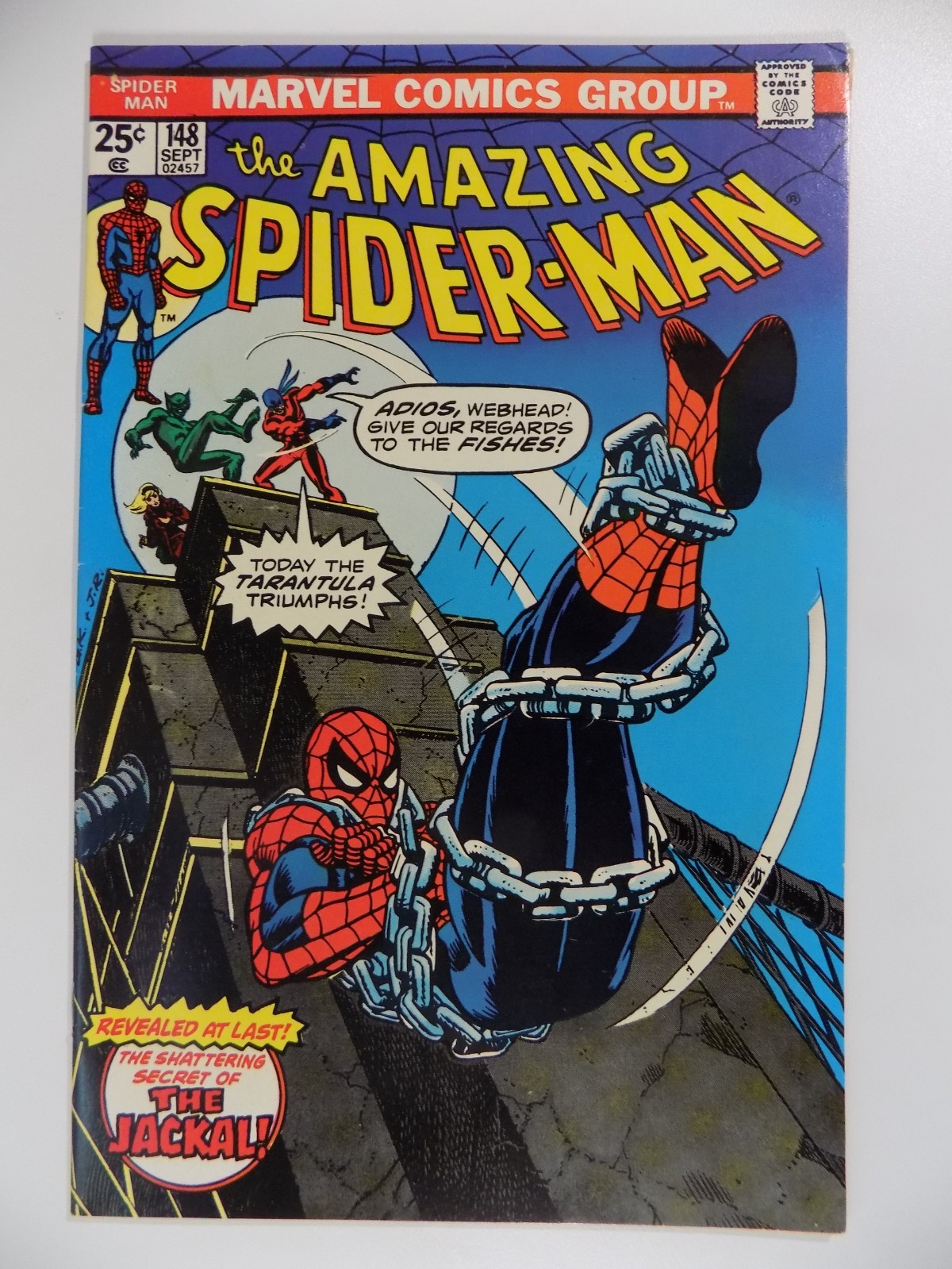 Amazing Spider-Man #148 Marvel Comic September 1975 Very Fine+