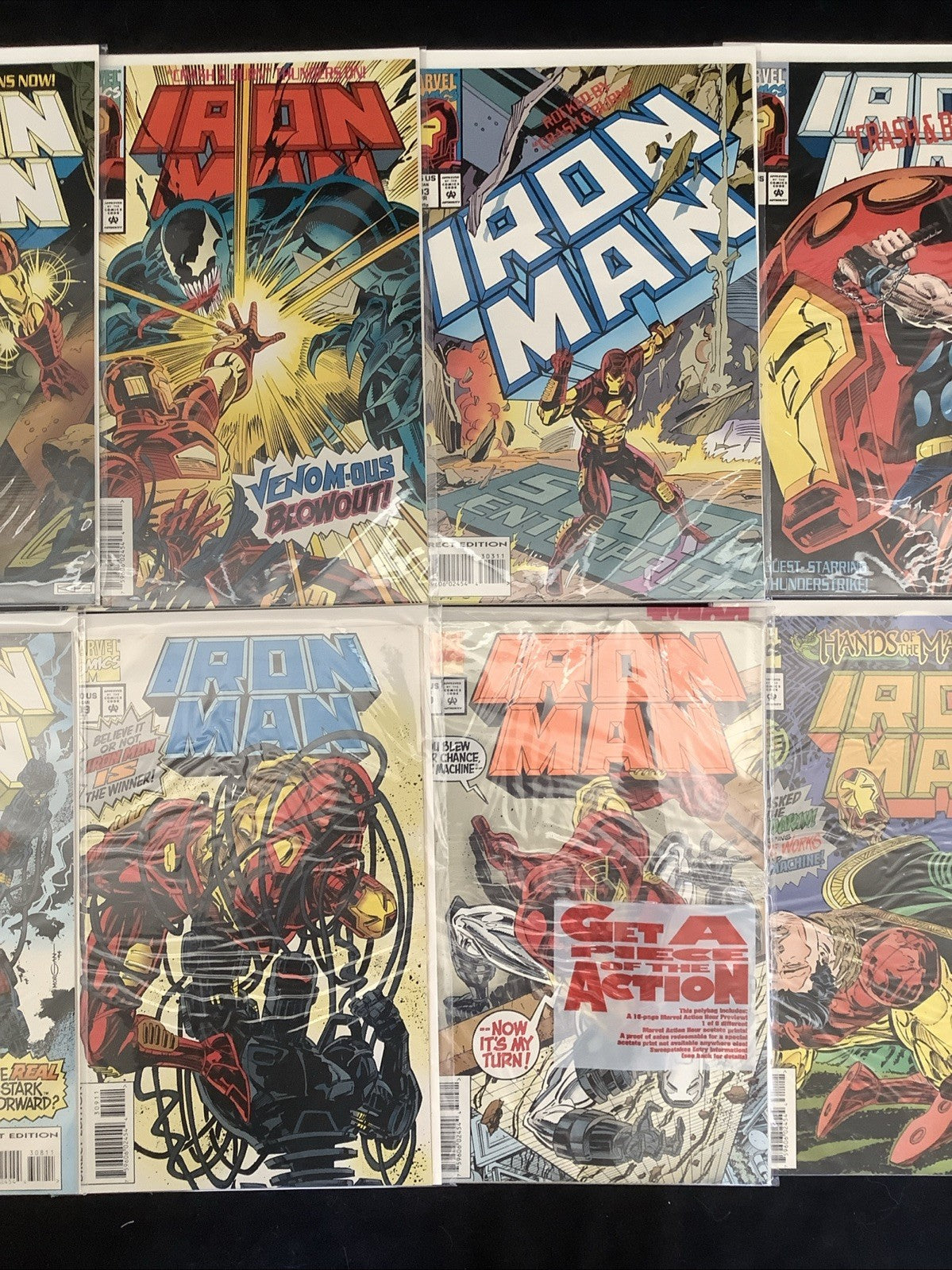 Iron Man #285-313 Comic Lot, Marvel, 1st App Hulkbuster Armor + Iron Legion