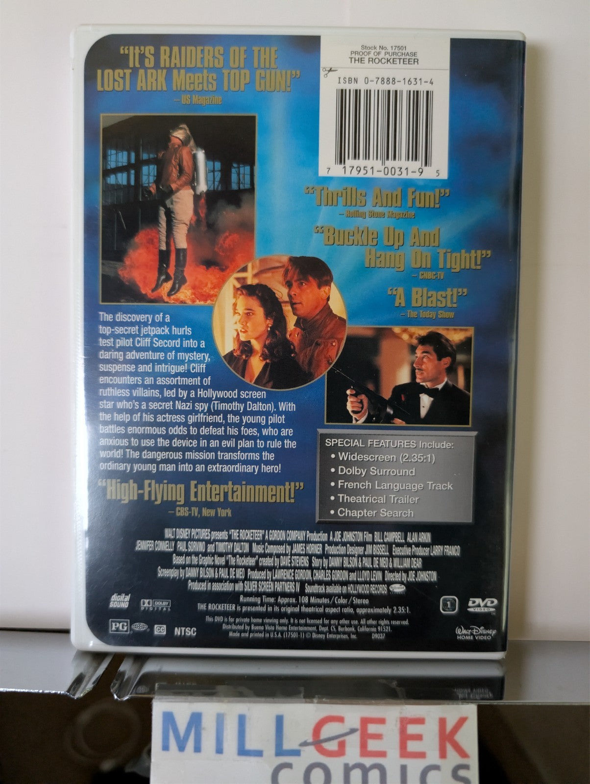 20,000 Leagues Under the Sea / The Rocketeer / Tron, 3 Movie Set (DVD) -JD