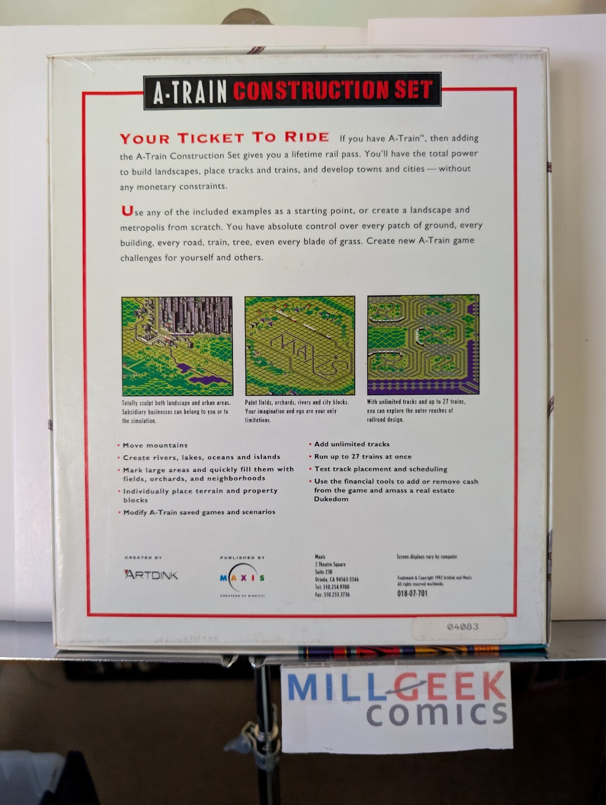 A-Train Construction Set (Amiga 3.5") Complete Big Box -JD