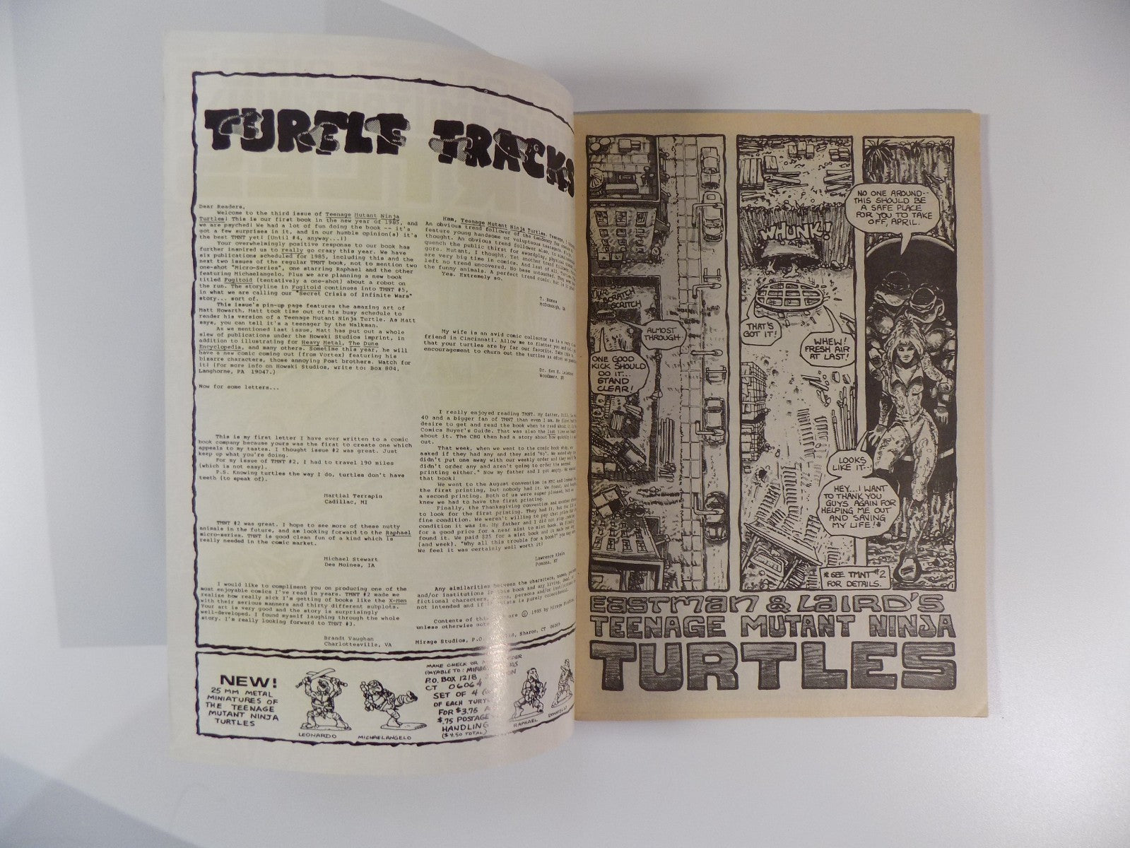 Teenage Mutant Ninja Turtles #3 Eastman & Laird 1st Print Very Fine+