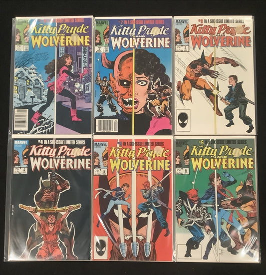 Kitty Pryde and Wolverine #1-6 Complete Comic Set, Marvel Comics, Claremont