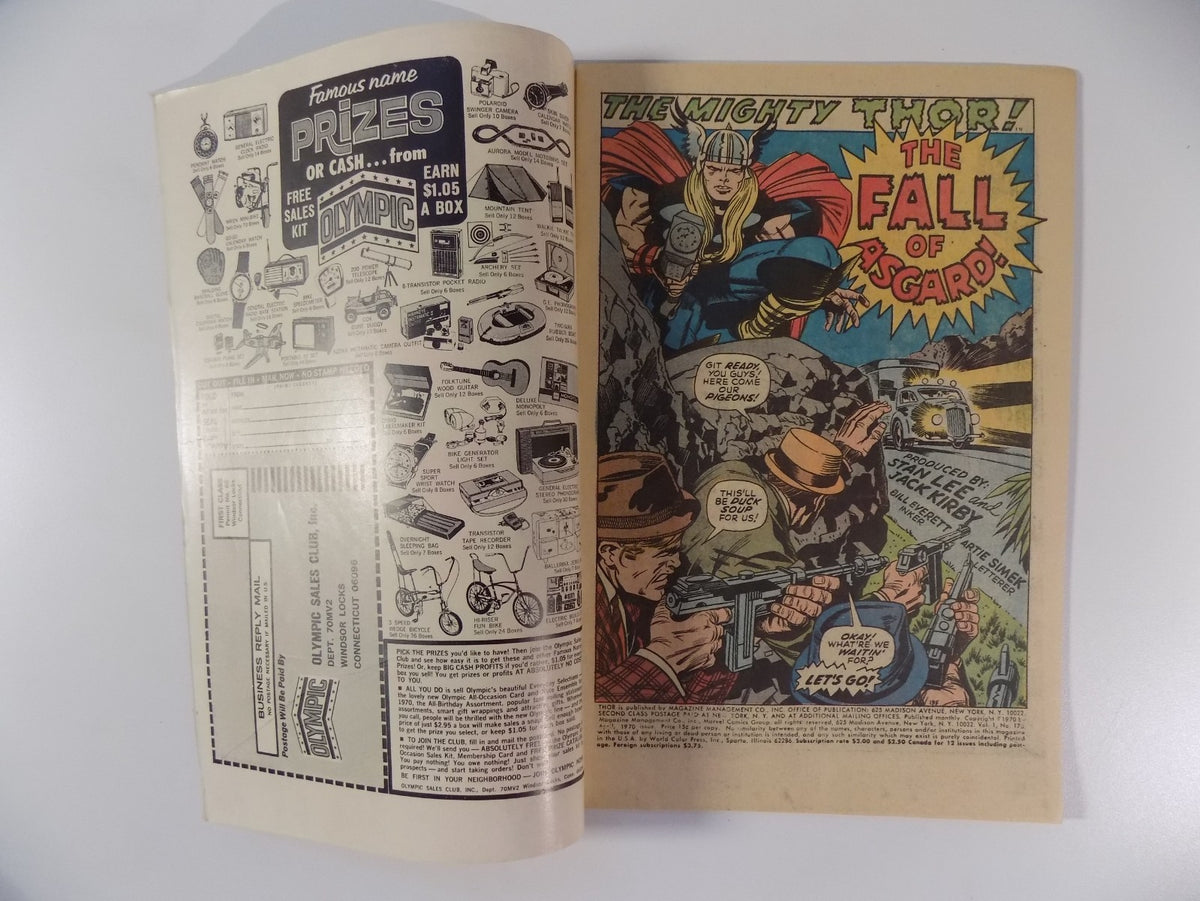 Thor #175 Marvel Comic April 1970 Very Fine-