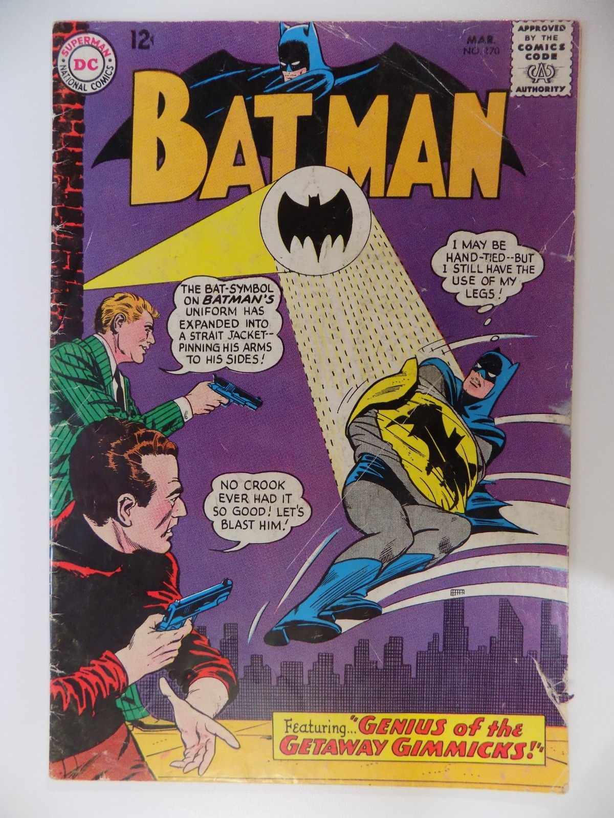 Batman #170 DC Comics Logo Change! Very Good March 1965
