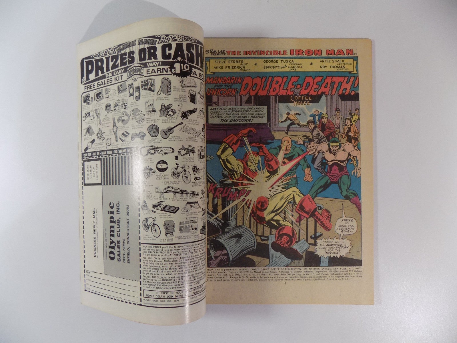 Iron Man #58 Marvel Comic May 1973 Very Fine-