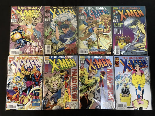 Uncanny X-Men #311-318 Comic Lot, Marvel Comics, 1st App Generation X (Team)