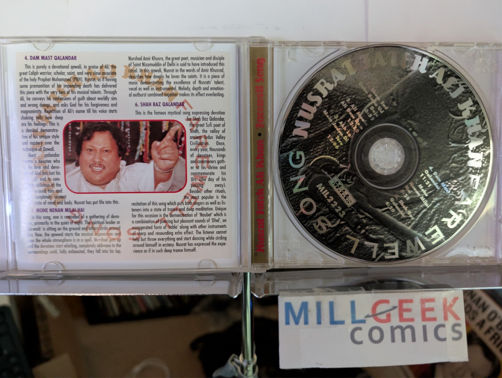 Nusrat Fateh Ali Khan 2 CD Lot (Farewell Songs, Visions of Allah) -JD