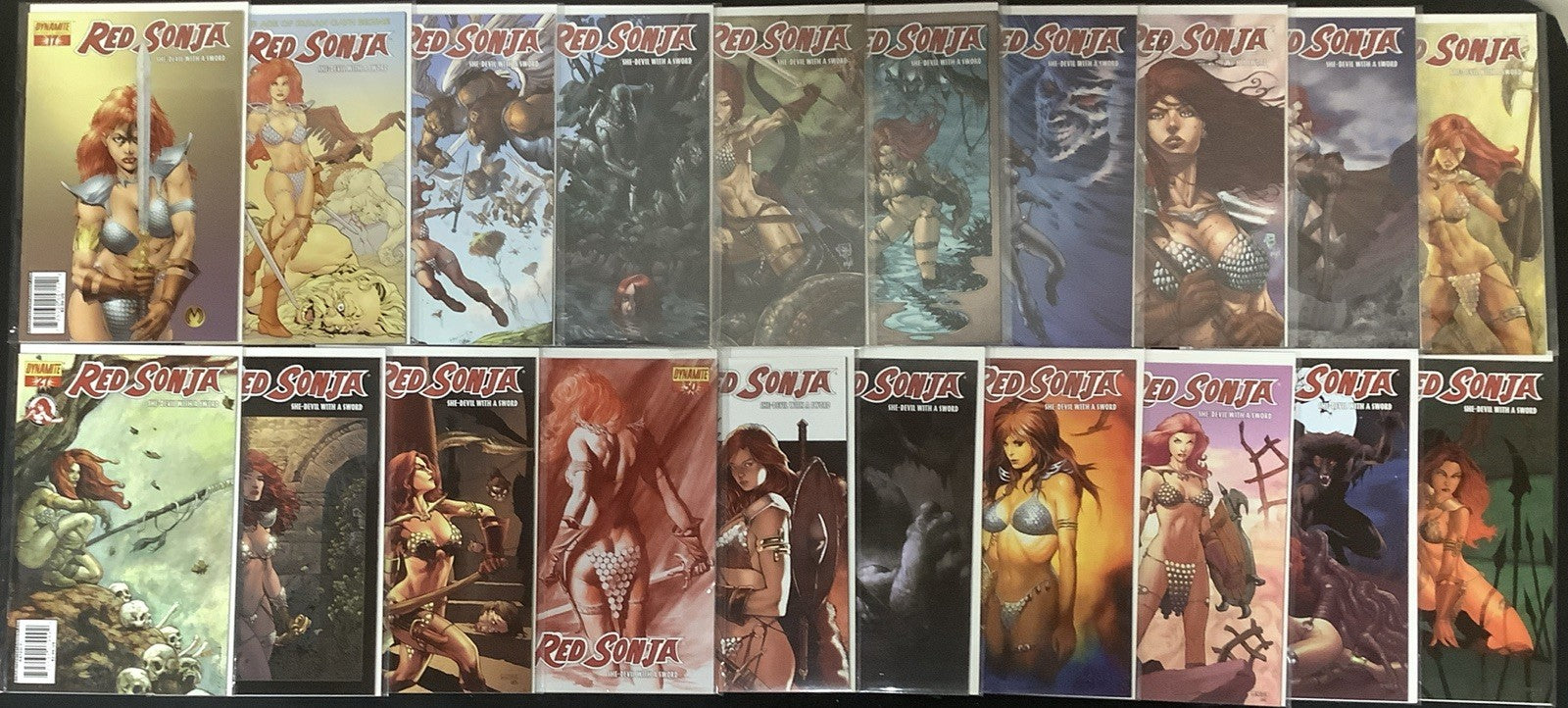 Red Sonja #1-50 + Annual #1-2 + Giant #1-2 + Cover Gallery #1 Comic Lot, See Pic