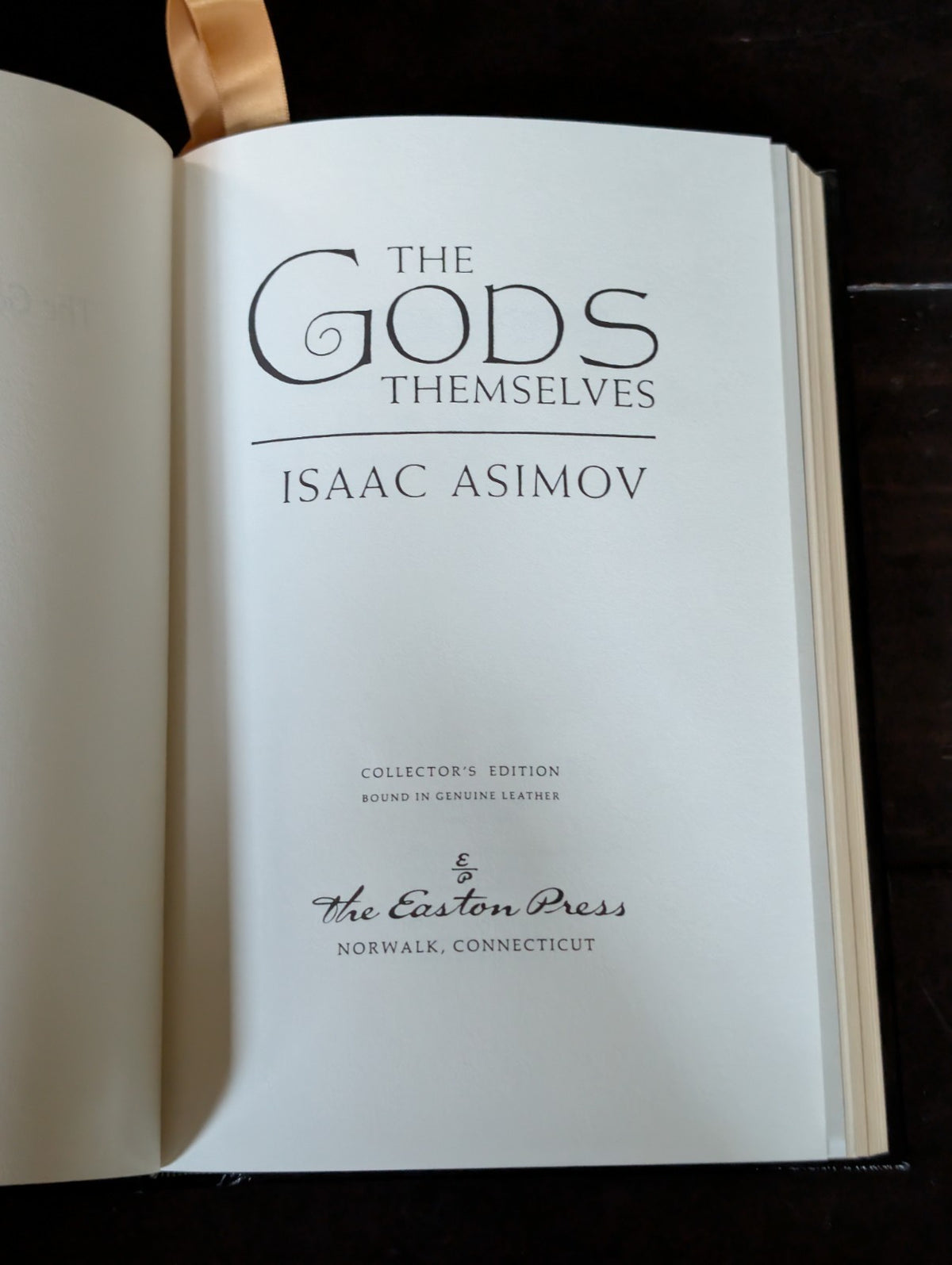 The Gods Themselves - Isaac Asimov, Easton Press Leather Masterpieces -JD