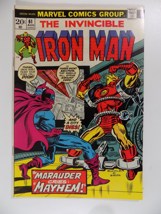 Iron Man #61 Marvel Comic August 1973 Very Fine+
