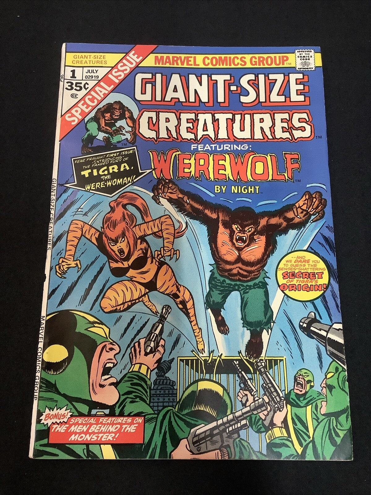 Giant-Size Creatures #1 (1974) F- (5.5) 1st App Tigra (Greer Grant Nelson)