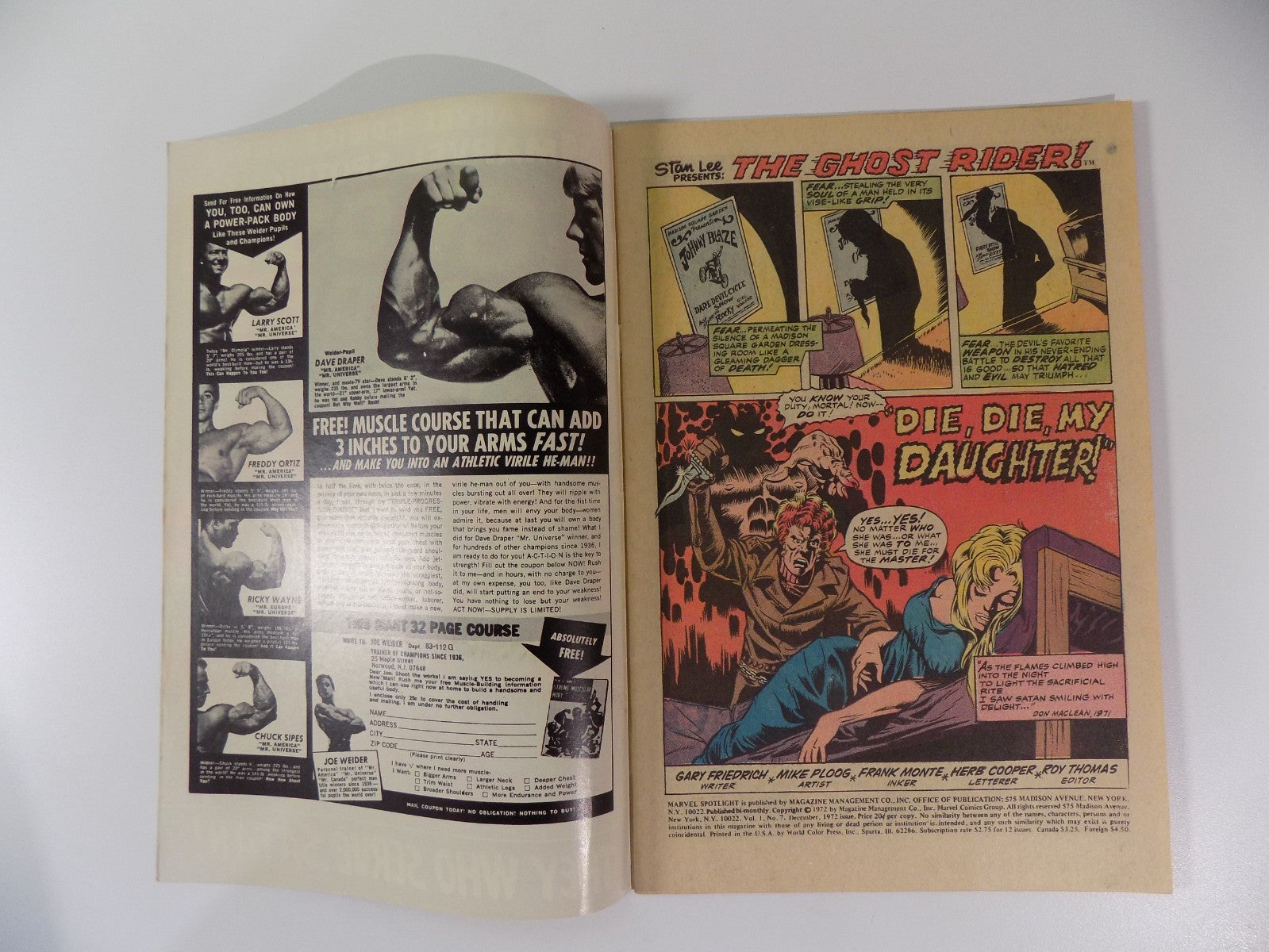 Marvel Spotlight #7 Ghost Rider December 1972 Very Fine-