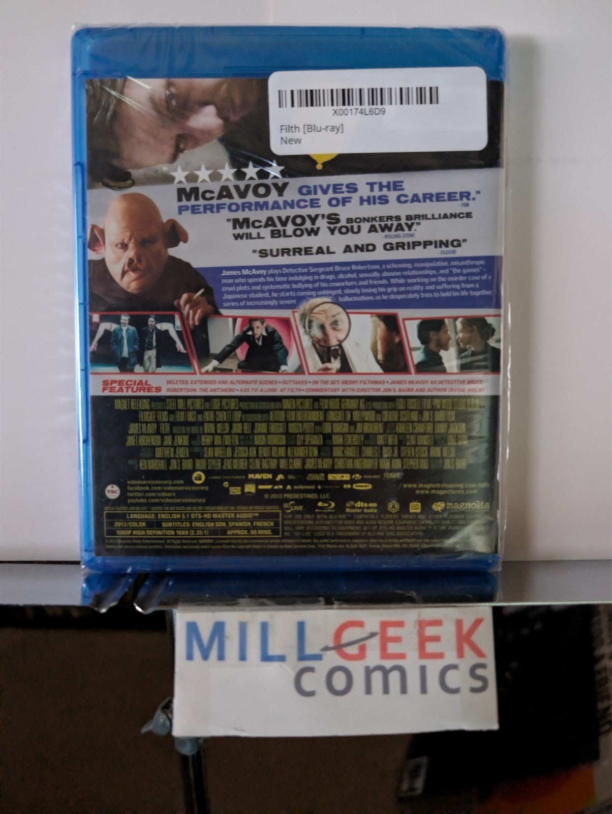 Dom Hemingway / Filth, Jude Law James McAvoy 2 Movie Set (Blu-Ray) Brand New-JD