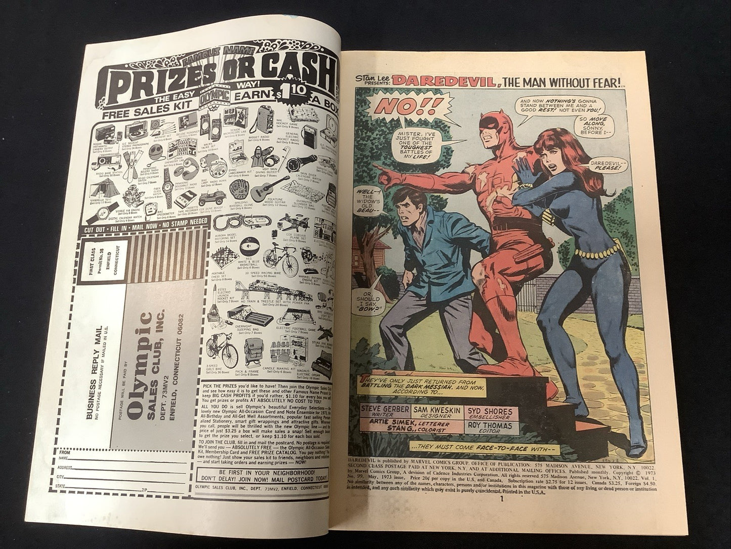 Daredevil #99 (Marvel Comics May 1973) VF (8.0) Daredevil Vs Hawkeye