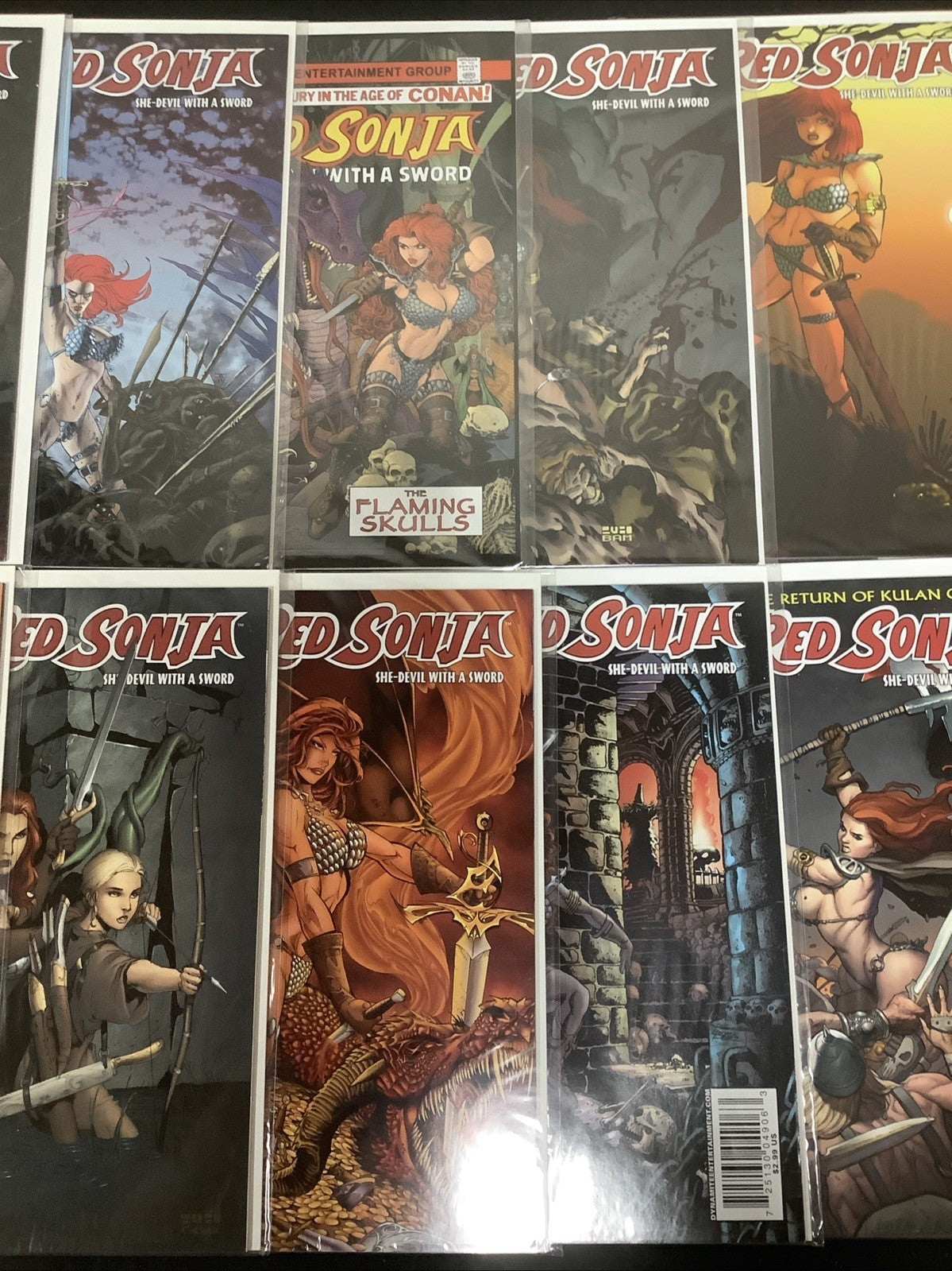 Red Sonja #1-50 + Annual #1-2 + Giant #1-2 + Cover Gallery #1 Comic Lot, See Pic